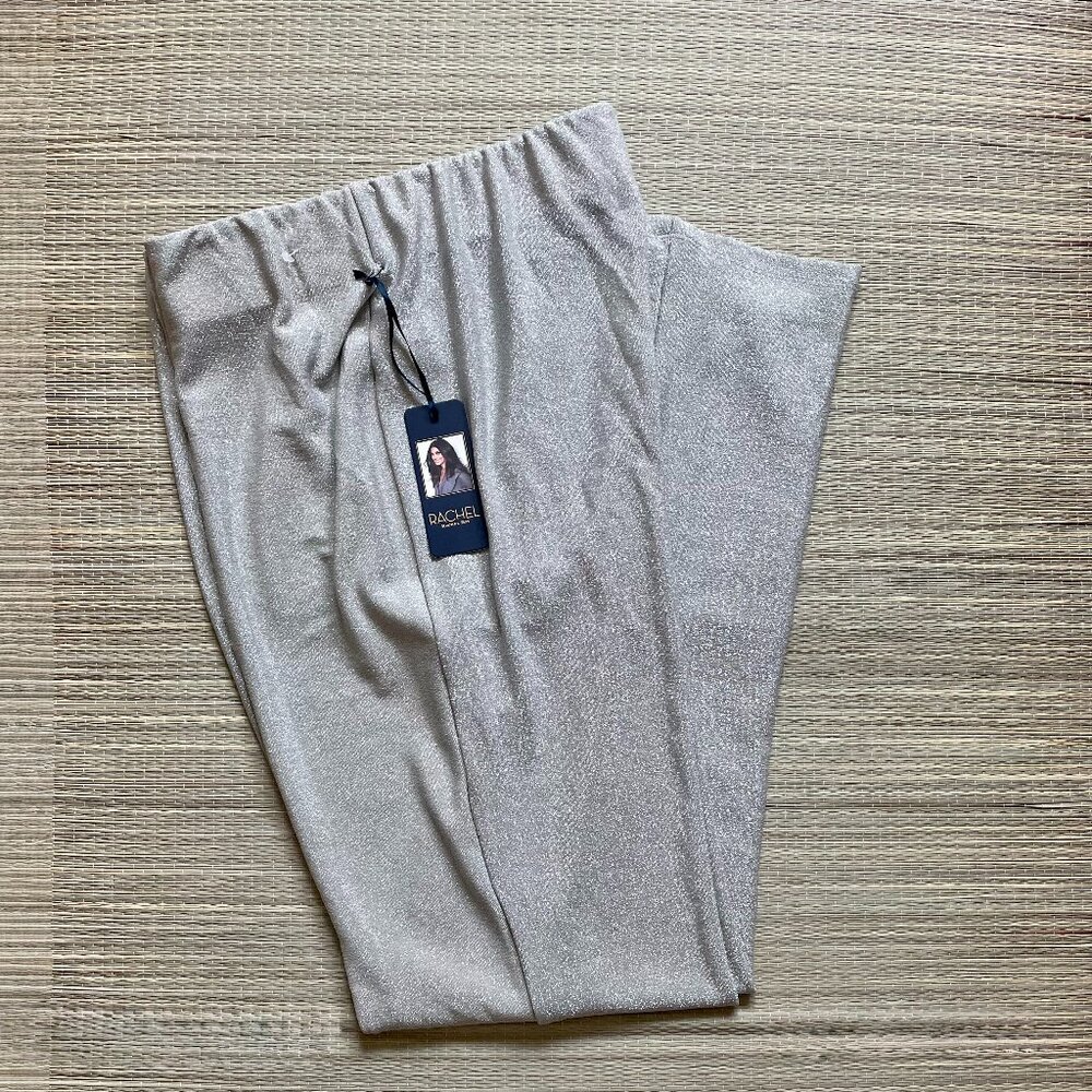 Silver stretchy pants, Pull on night out pants 🔹